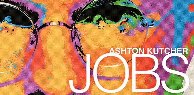 JOBS: la locandina in technicolor del film