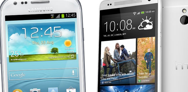 HTC One Mini e Samsung Galaxy S4 Mini a confronto