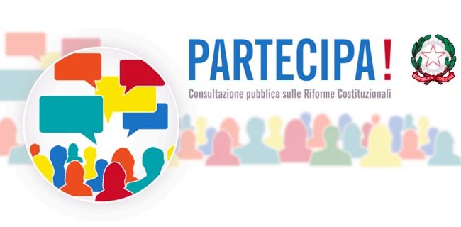 Consultazione online sulle riforme costituzionali