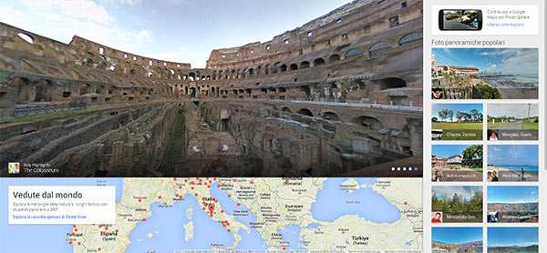 Views, un portale che raccoglie le immagini panoramiche realizzate con la funzionalità Photo Sphere dei dispositivi Android