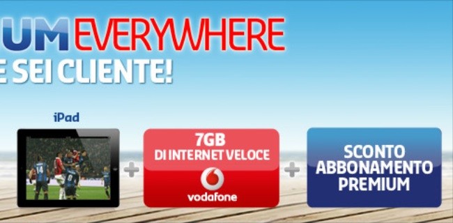 Vodafone e Mediaset Premium: TV e calcio sull'iPad