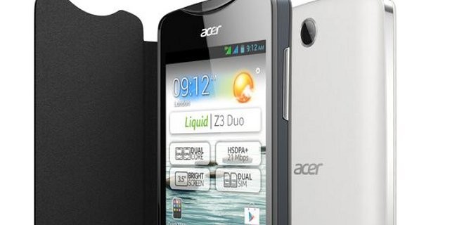 Acer Liquid Z3, Android low-cost in Italia a breve