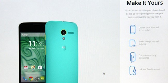 Moto X: le possibilità di personalizzazione