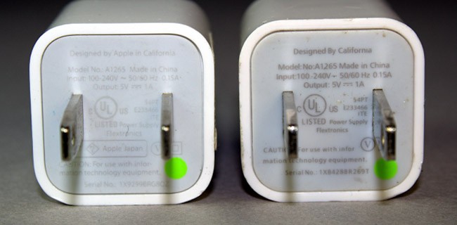 Apple ritira i caricatori iPhone contraffatti