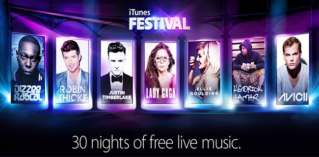 iTunes Festival 2013: musica gratis da Apple