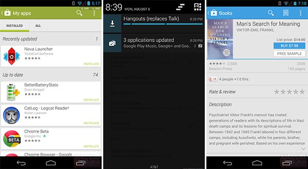Le novità del Google Play Store introdotte oggi dall'aggiornamento 4.3.10