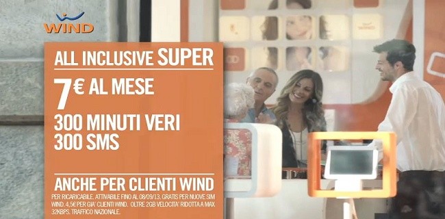 All Inclusive Super: nuova offerta di Wind