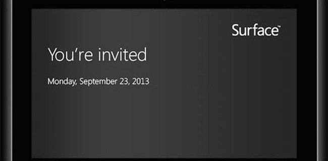 Surface 2, annuncio ufficiale il 23 settembre