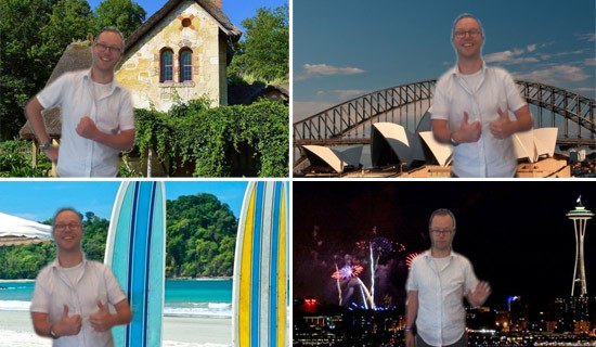 La funzionalità che permette di rimuovere e sostituire lo sfondo alle spalle di una persona.