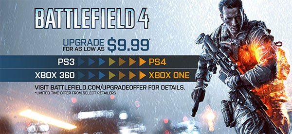L'offerta di Electronic Arts per l'upgrade alle versioni next-gen di Battlefield 4