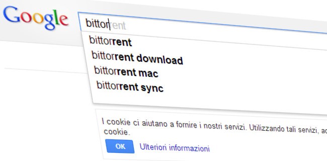 Google suggerisce BitTorrent