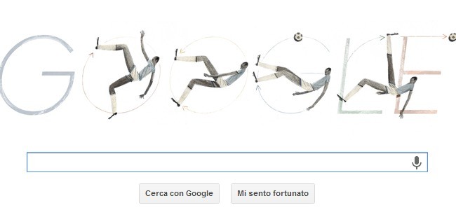 Leonidas da Silva, un doodle in rovesciata