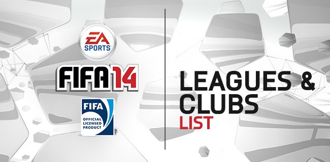 Tutte le squadre di FIFA 14