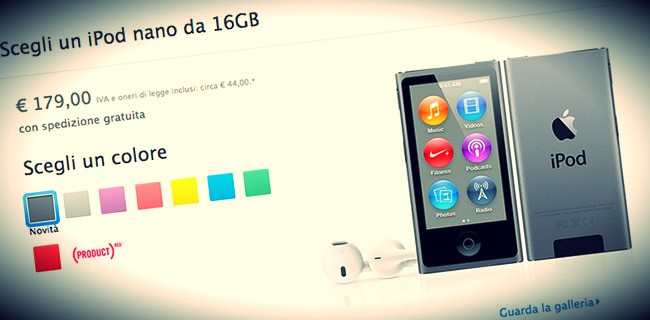 Anche iPod Touch e iPod Nano grigi come iPhone 5S