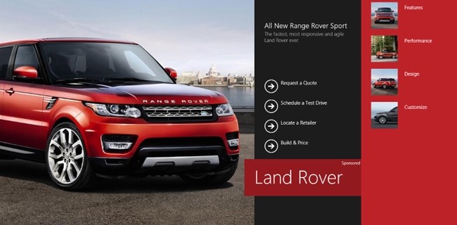 Windows 8.1, Hero ads in Bing Smart Search