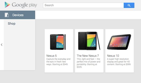 Nexus 5 per errore sul Google Play Store