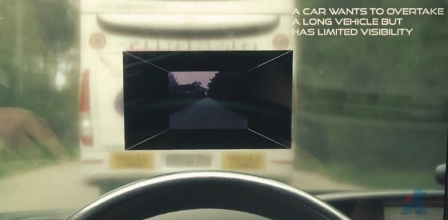 Sorpassi più sicuri con il parabrezza virtuale