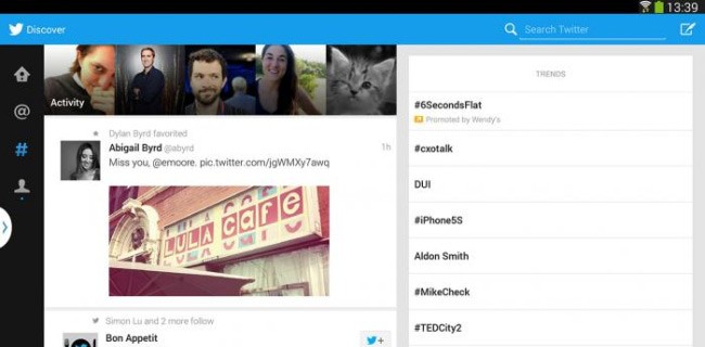 Twitter per Android, nuova app per tablet 