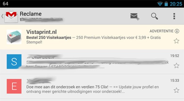 Le inserzioni pubblicitarie si preparano per debuttare nella sezione Promozioni dell'app Gmail