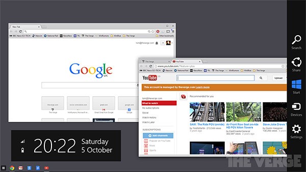 I prossimi aggiornamenti del browser porteranno l'interfaccia di Chrome OS su Windows 8