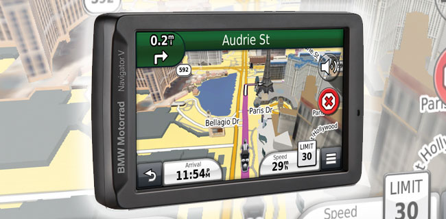 Garmin Motorrad Navigator V sulle moto BMW