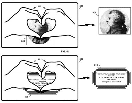 L'immagine contenuta nel nuovo brevetto dedicato a Google Glass
