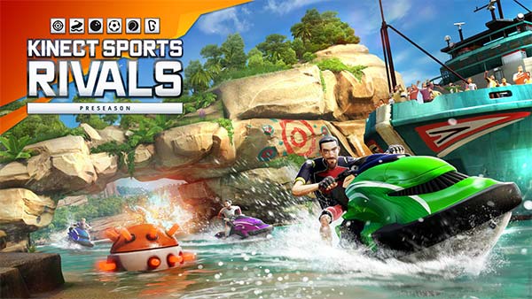 Le corse a bordo di moto d'acqua in Kinect Sports Rivals