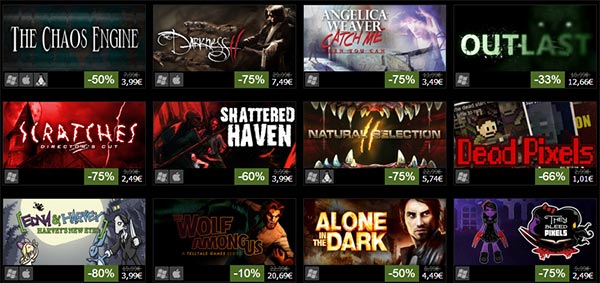 Alcuni dei giochi e contenuti aggiuntivi scontati su Steam tra le Offerte di Halloween