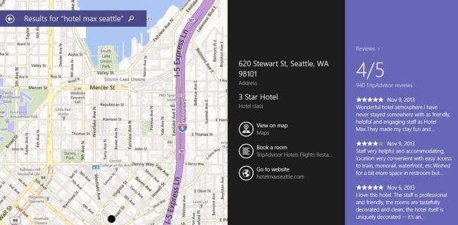 Microsoft integra TripAdvisor in Windows 8.1