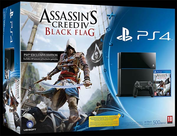 Il bundle di PlayStation 4 con Assassin's Creed 4: Black Flag