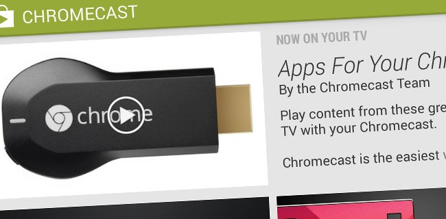 Le applicazioni per Chromecast su Google Play