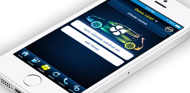 Carwings: la Nissan Leaf si controlla con un'app