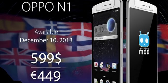 Oppo N1, in Italia dal 10 dicembre