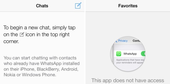 WhatsApp, nuova interfaccia per iOS 7
