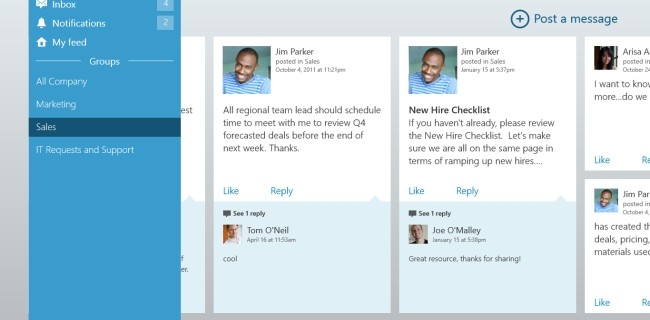 Microsoft aggiorna tutte le app Yammer