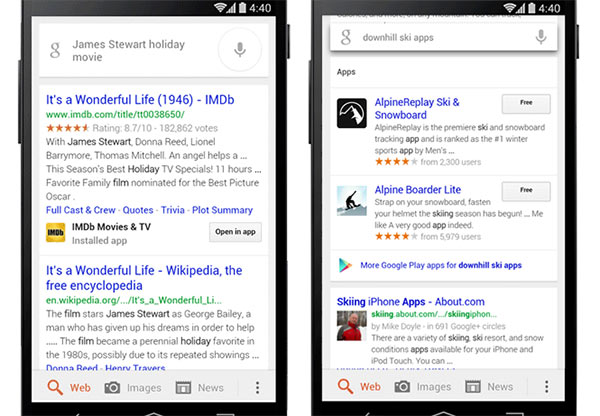 Le novità introdotte dall'aggiornamento all'applicazione Google Search