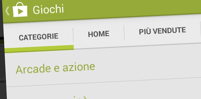 Google Play: nuove categorie per i giochi