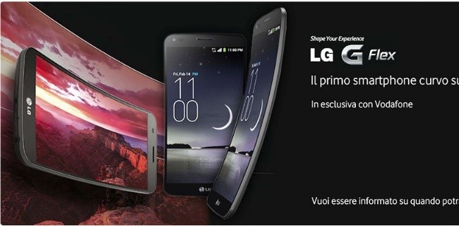 LG G Flex in anteprima nei Vodafone Store