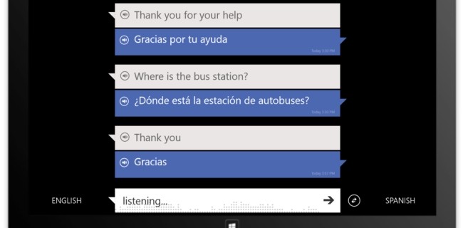 Windows 8.1, traduzioni vocali con Bing Translator