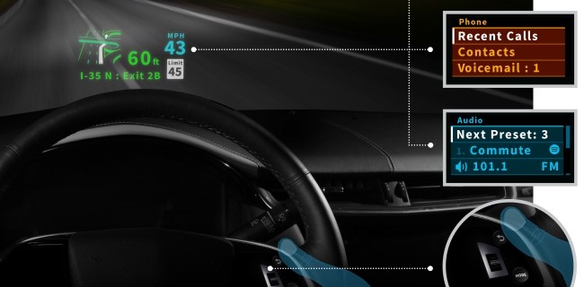 CES 2104: Garmin integra un HUD nel parabrezza