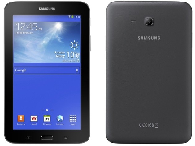 Il Samsung Galaxy Tab 3 Lite in versione nera.