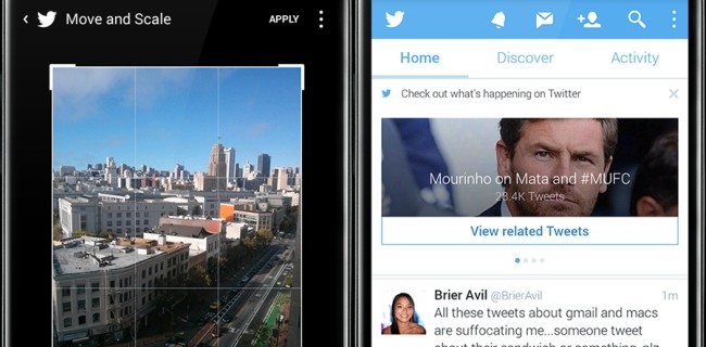Twitter, editing delle foto su Android