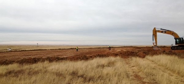 I lavori per la realizzazione del nuovo parco eolico Pattern's Panhandle 2, in Texas