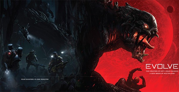 La copertina di GameInformer dedicata ad Evolve
