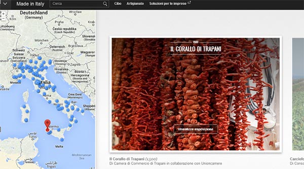 L'eccellenza dell'artigianato italiano nella sezione "Made in Italy" del Google Cultural Institute