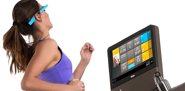 CES 2014: il tapis roulant con Google Glass