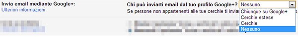 L'opzione per disabilitare la funzionalità presente nelle impostazioni di Gmail