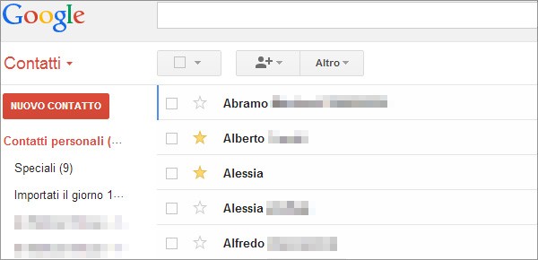 Da oggi Gmail permette di contrassegnare i propri contatti come Speciali