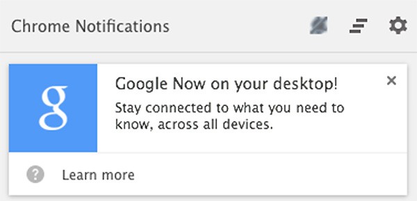 L'assistente virtuale Google Now già visto in azione su Android debutta ufficialmente anche nelle versioni desktop del browser Chrome