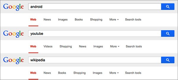Le opzioni di ricerca mostrate nelle SERP di Google cambieranno in base alle query